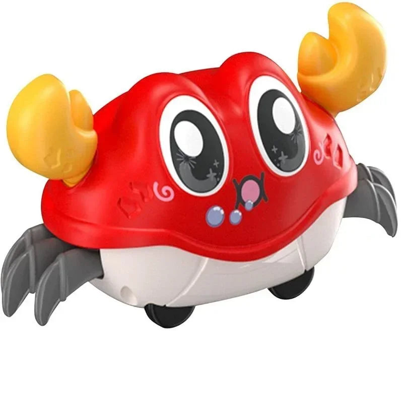 Fun Double Return Force Shake Simulation Crab Toy Baby Running Bubble Simulation Crab