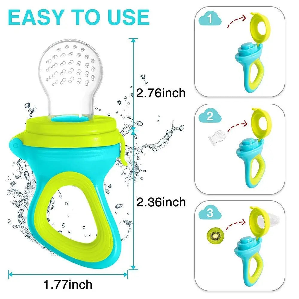 Squeezing Feeding Bottle Cup Silicone Newborn Baby Pacifier Training Rice Spoon Infant Cereal Food