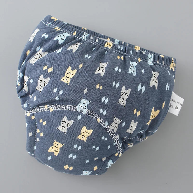 Baby Training Pants Cotton Cloth 6 Layers Cloth Baby Diapers Breathable Reusable Washable