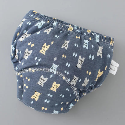 Baby Training Pants Cotton Cloth 6 Layers Cloth Baby Diapers Breathable Reusable Washable