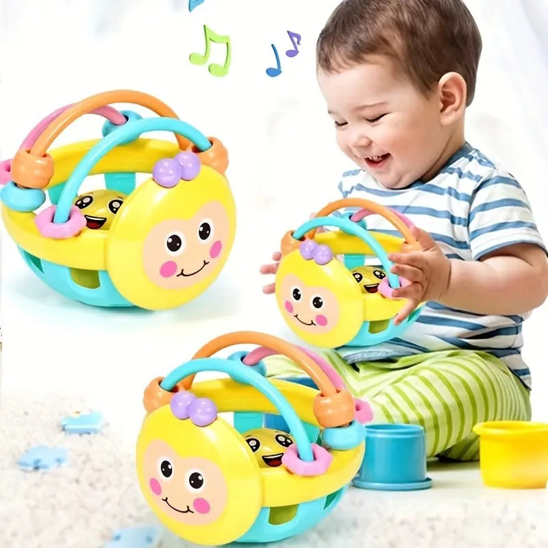 1 pc Baby Toy Catch Ball /rattles Develop Intelligence Ball 0-12 Months Bell Rattle Doll
