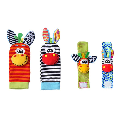 Foot Finders & Wrist Rattles for Infants Toys Black and White Sensory Toys Baby Essentials for Newborn Wrist Rattle Baby Gifts