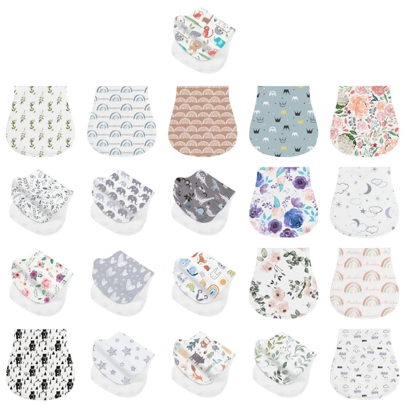 Baby Burp Cloths Baby Burp Bibs Feeding Nursing Towel Cotton for Girls & Boys