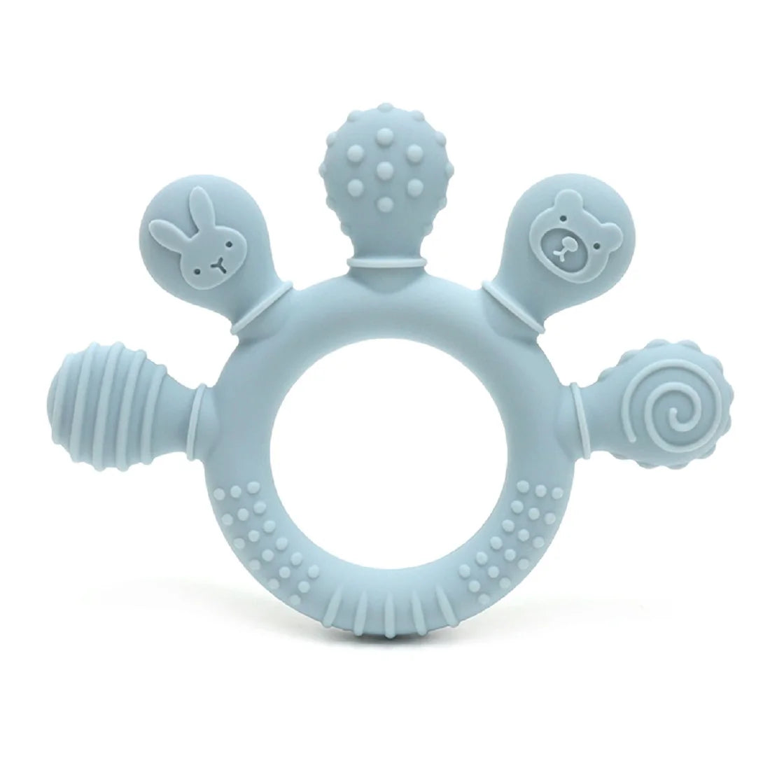 Silicone Baby teether anxiety teething toys 0 12 months sensory gum relief soother