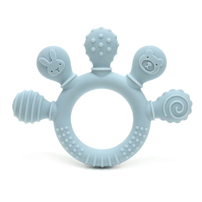 Silicone Baby teether anxiety teething toys 0 12 months sensory gum relief soother