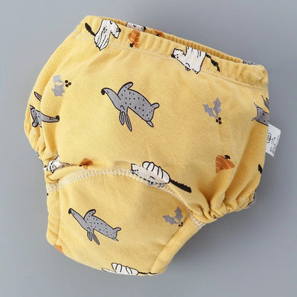 Baby Training Pants Cotton Cloth 6 Layers Cloth Baby Diapers Breathable Reusable Washable