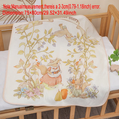 baby bath towel pure cotton gauze bath towel  absorbent newborn  blanket