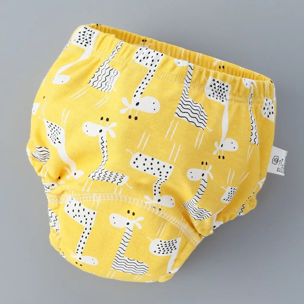Baby Training Pants Cotton Cloth 6 Layers Cloth Baby Diapers Breathable Reusable Washable