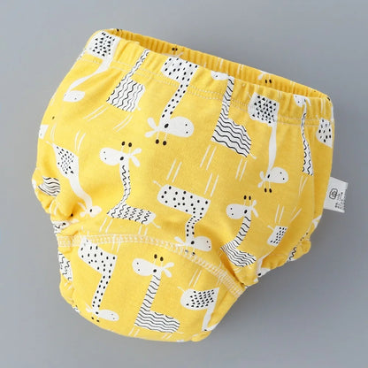 Baby Training Pants Cotton Cloth 6 Layers Cloth Baby Diapers Breathable Reusable Washable