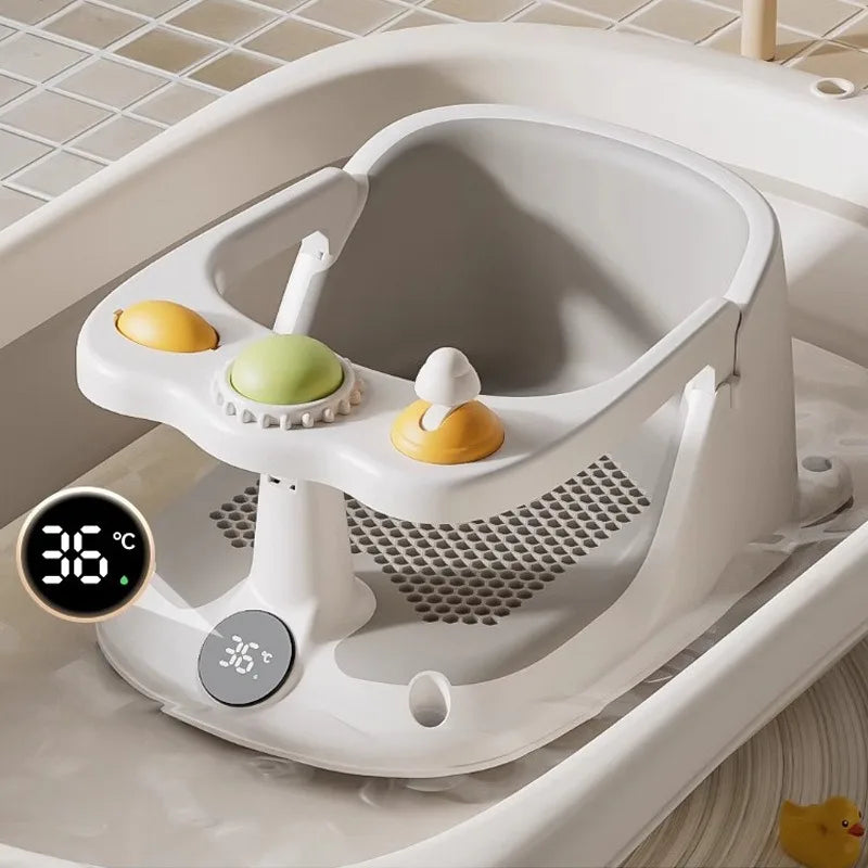 Baby Bath Seat for Babies 6 Months & Up - Bathtub Seats for Babies Sitting Up with Rinse Cup, Non-Slip