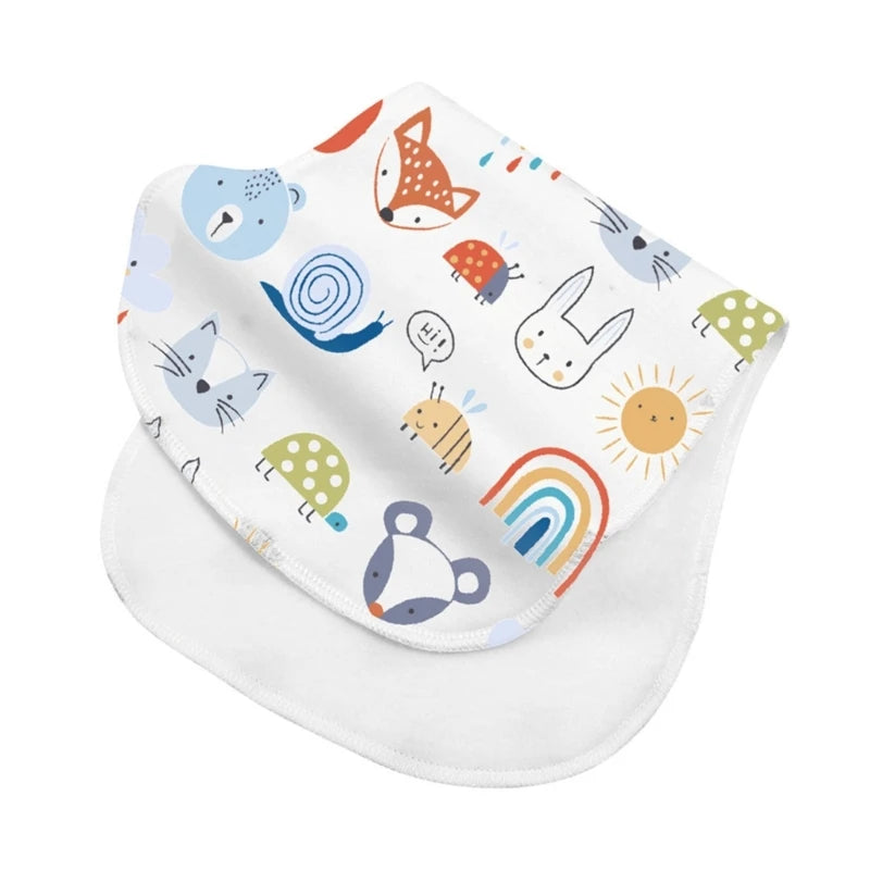 Baby Burp Cloths Baby Burp Bibs Feeding Nursing Towel Cotton for Girls & Boys
