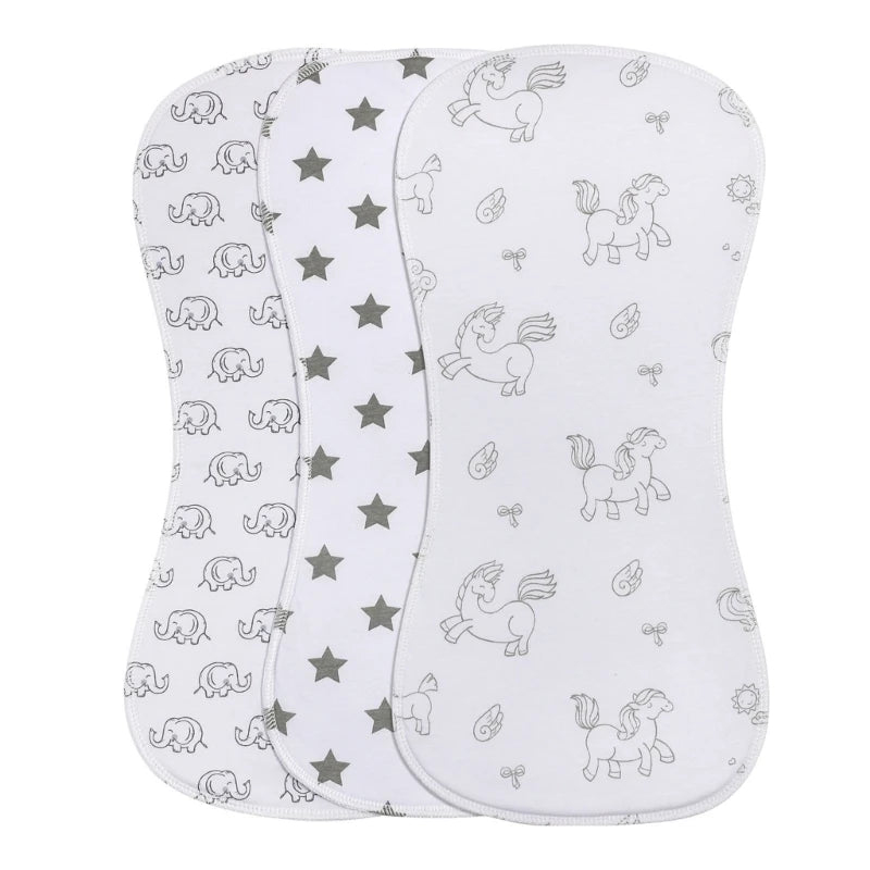 Baby Burp Cloths Baby Burp Bibs Feeding Nursing Towel Cotton for Girls & Boys