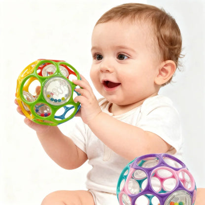 Soft Baby Grasping Ball Rattles with Bell Ball Early Education Educational Sensory toy