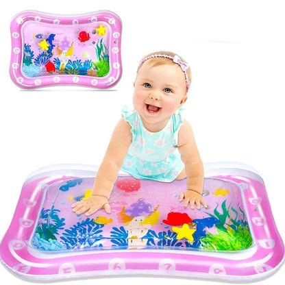 Baby Water Play Mat Inflatable Cushion PVC Infant Tummy Time Toddler Water Pad for Kids